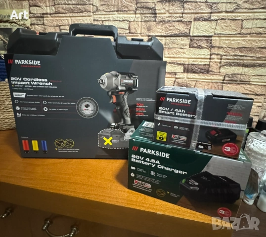 Акумулаторен ударен гайковерт Parkside 1/2" PPDSSA 20-Li B2