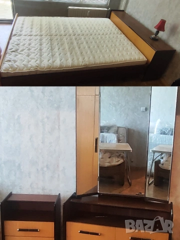 Ретро обзавеждане за спалня - тоалетка, нощни шкафчета и спалня с ракла 