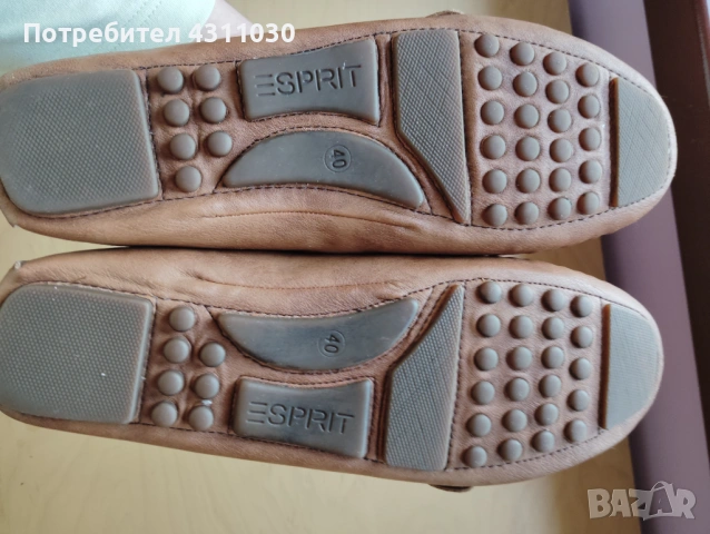 Кожени мокасини Есприт 40 номер, снимка 8 - Дамски ежедневни обувки - 53383504