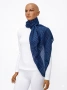 Дамски шал в тъмносин цвят, снимка 3