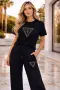 Guess Дамски Летен Комплект Тениска И Долнище👚🩳Дамски Къс Екип Гес Код A1696, снимка 4
