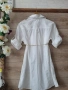 Дълга бяла риза памучна материя Италия , снимка 6
