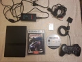 Продавам хакнат PS2 Slim с две игри и джойстик, снимка 1