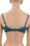 Комплект дамско бельо Hunkemöller – сутиен 90C и бикини XL, тюркоазено-син цвят с дантела, снимка 5