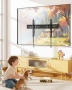 Нова TV стойка за стена 43-95 инча стомана VESA 800x400 стенна за телевизор, снимка 7