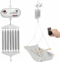Електрическа люлка за новородени, пружинен мотор с товароносимост 19 кг с дистанционно управление, снимка 1