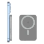 Външна батерия Hinovo Magnetic Wireless 5000mAh, 15W, Съвместима с MagSafe, Type-C кабел, Сив, снимка 3