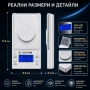 Професионална електронна везна 0.001 прецизна за злато бижута лекарства бижутерска дигитален кантар, снимка 3