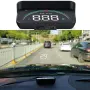 Автомобилен Head-Up дисплей, HUD проектор за предно стъкло, 1280x720, OBD НОВ, снимка 1