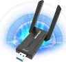 NEWFAST WiFi 6E USB Адаптер AXE5400 – Tri-Band WiFi Dongle с USB 3.0 за PC и лаптоп, снимка 1