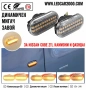 LED Динамични Странични Мигачи за Nissan Qashqai J10 / Note E11 / Tiida C11 / Navara D40, снимка 4