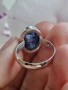 Красив сребърен пръстен с Кианит, снимка 5