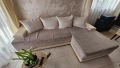 Разтегателен Диван 255х157 см бежов., снимка 3