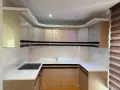 Кухня МДФ с LED осветление, Плод и гръб отлята от полимермрамор, снимка 1