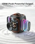 Нова Преносима Bluetooth Колона 120W Subwoofer TWS RGB 30 часа Батерия Високоговорил, снимка 2