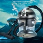Прахосмукачка с воден филтър Voltz, 1000W, 10л., Червена/Сива, снимка 2