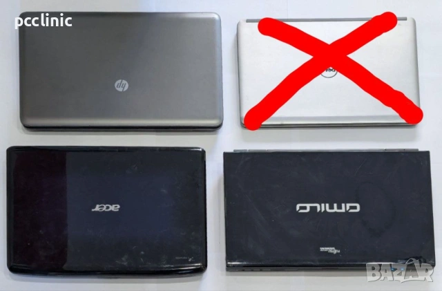 Лот 4 Лаптопа | HP 655, Dell E7440, Acer 5930G, Fujitsu 3710 | За части или ремонт