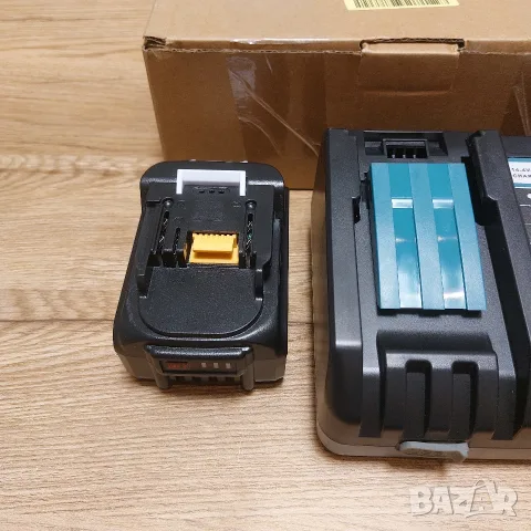 НОВО! Комплект Бързо Зарядно DC18RF + Усилена Батерия 18V 5.5Ah BL1855B за Makita LXT, снимка 3 - Други инструменти - 55395172