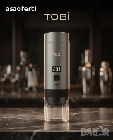 Портативна безжична кафемашина 3 в 1 TOBI TB-984, за капсули и мляно кафе, 72W, снимка 8 - Кафемашини - 55416104