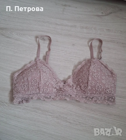 розово-лилав дантелен сутиен / бюстие House 