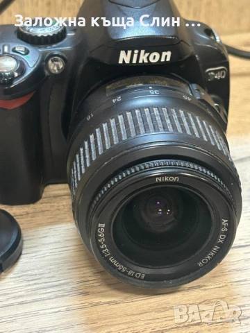 фотоапарат Nikon D40, снимка 2 - Фотоапарати - 54905946