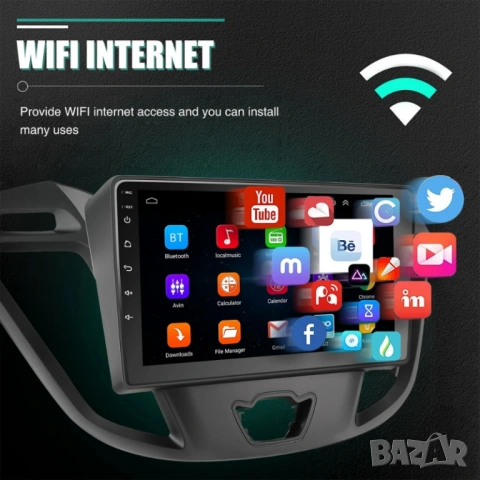 FORD Transit Custom 2012-2021 9” 2-DIN мултимедия с Android’15, 4GB/64GB, CarPlay и AndroidAuto, снимка 15 - Аксесоари и консумативи - 54899649