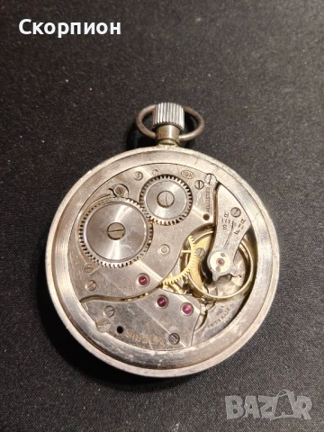 Швейцарски джобен часовник - MOERIS - Военен модел, снимка 5 - Джобни - 48925286