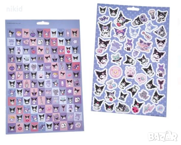 200 бр Санрио Kuromi Куроми sanrio книжка албум самозалепващи лепенки стикери, снимка 3 - Други - 55675975