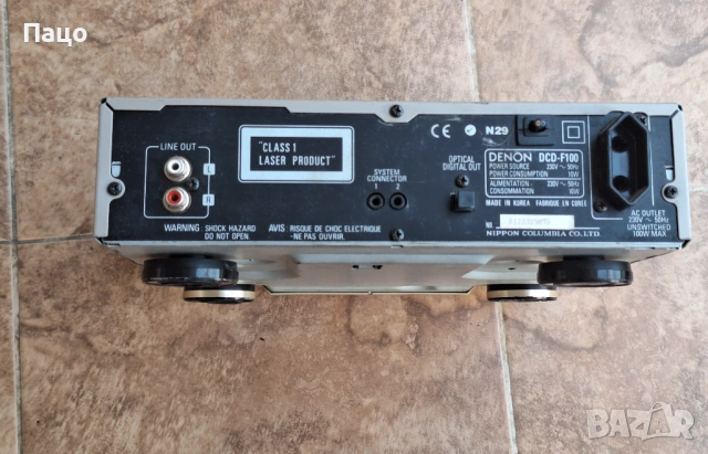 DENON  DCD-F100, снимка 3 - Плейъри, домашно кино, прожектори - 54244848