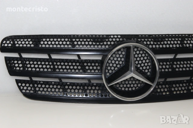 Предна решетка Mercedes ML W163 facelift (2001-2005г.) 1638800185 / A1638800185 предна емблема, снимка 2 - Части - 54760802