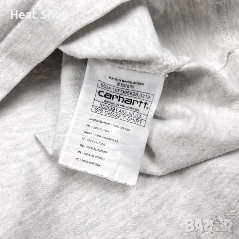 Мъжка тениска Carhartt WIP S/S Chase T-Shirt, снимка 4 - Тениски - 55014532