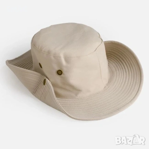 Мъжка шапка тип bucket бежова_1261211, снимка 2 - Шапки - 54928690