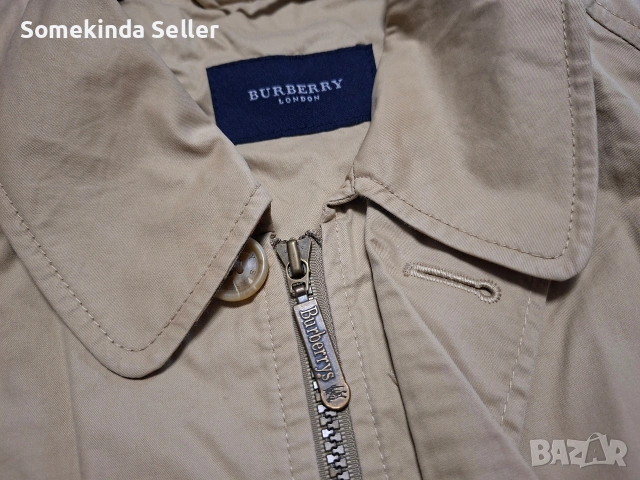 Burberry Мъжко Памучно Палто Размер L Водоотблъскващо, снимка 2 - Якета - 54683622