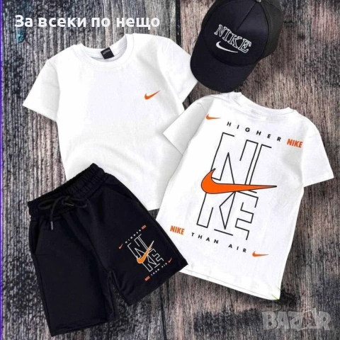 Nike Детски Къс Летен Комплект С Шапка Найк - Различни Цветове Kод B479, снимка 4 - Детски комплекти - 55083476
