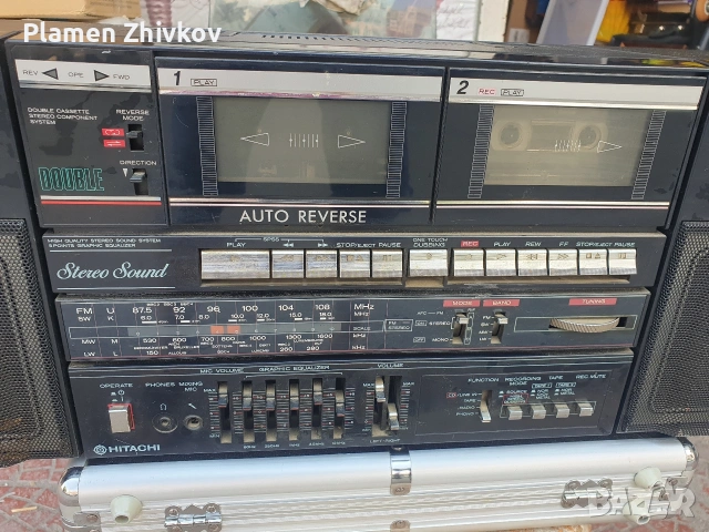 допел дек HITACHI TRK- W550E от 80 те , снимка 2 - Радиокасетофони, транзистори - 55118809