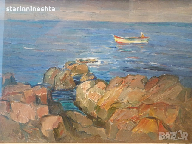 стара Картина художник Любо Иванов (1911–1974)  Любомир Иванов 