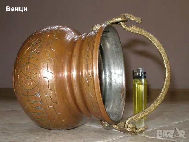 Медно Менче Котле, снимка 6 - Антикварни и старинни предмети - 55403755