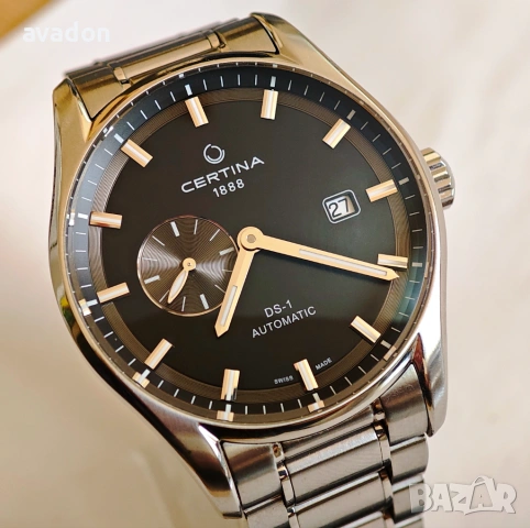 Certina DS-1 automatic Swiss Made ETS saphire wr100m, снимка 3 - Мъжки - 54697614