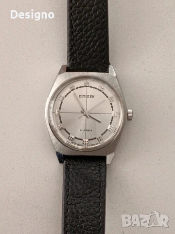 Vintage механичен часовник Citizen. Бартер, снимка 4 - Мъжки - 54483871