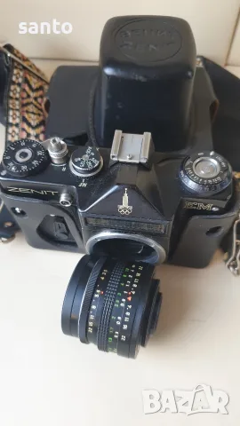 Фотоапарат Zenit EM Moscow 1980 (Олимпийски) с обектив Pentacon 30mm f/3.5 , снимка 8 - Фотоапарати - 55354355