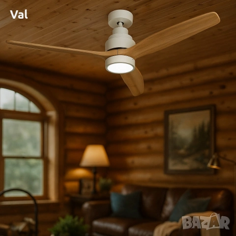 Таванен вентилатор с LED светлина -50% отстъпка - Brizy Bright Ceiling Fan, снимка 13 - Вентилатори - 54544475