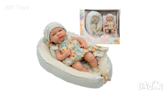 Кукла бебе с меко легълце и аксесоари, снимка 2 - Кукли - 54825859