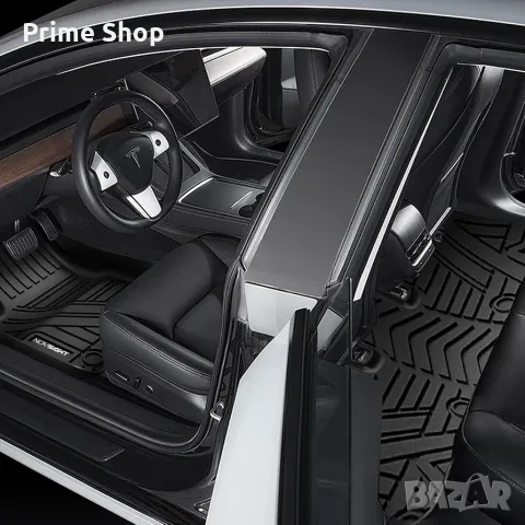 К-кт 3 части 3D трислойни TPE стелки за Tesla Model 3 (2019-2023), NOVSIGHT, черни, снимка 4 - Аксесоари и консумативи - 55465246