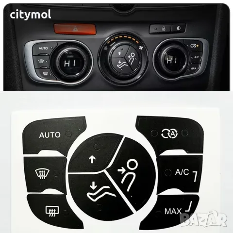 Лепенки за бутони климатроник за CITROEN C4 2014-2018 и др.