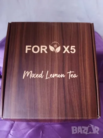 Билкова детоксираща напитка For X5 Lemon Tea 30 сашета, чай за отслабване, снимка 4 - Хранителни добавки - 55313576
