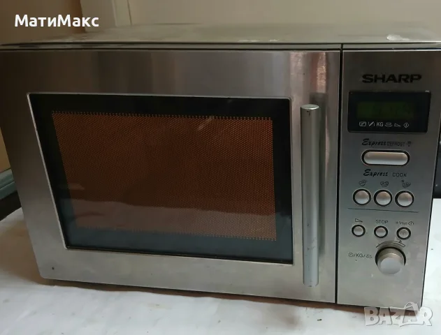 Микровълнова фурна SHARP с грил, снимка 2 - Микровълнови - 55522307