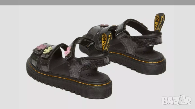 детски сандали Dr. Martens Junior Klaire Coated Glitter Velcro номер 34, снимка 4 - Детски сандали и чехли - 54769488