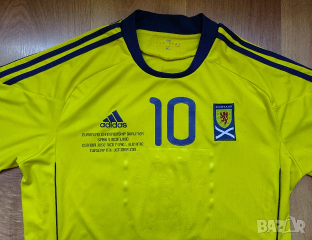 Scotland / Adidas - мъжка футболна тениска на Шотландия 2010, снимка 10 - Спортни дрехи, екипи - 51479178