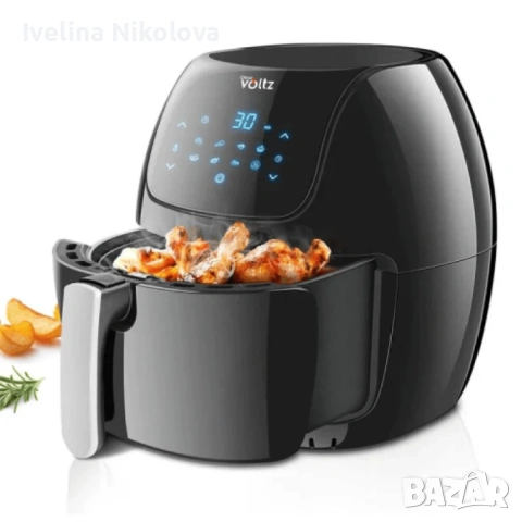 Промоция - Фритюрник AirFryer Voltz OV51980F 1800W, 7.7L, 2 ГОДИНИ ГАРАНЦИЯ, снимка 8 - Фритюрници - 54491809