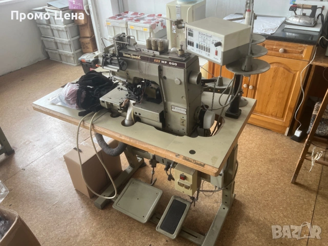 Union Special HF 600 Професионалнa Покривна шевна машина за шивашки цех, снимка 3 - Други машини и части - 54702828